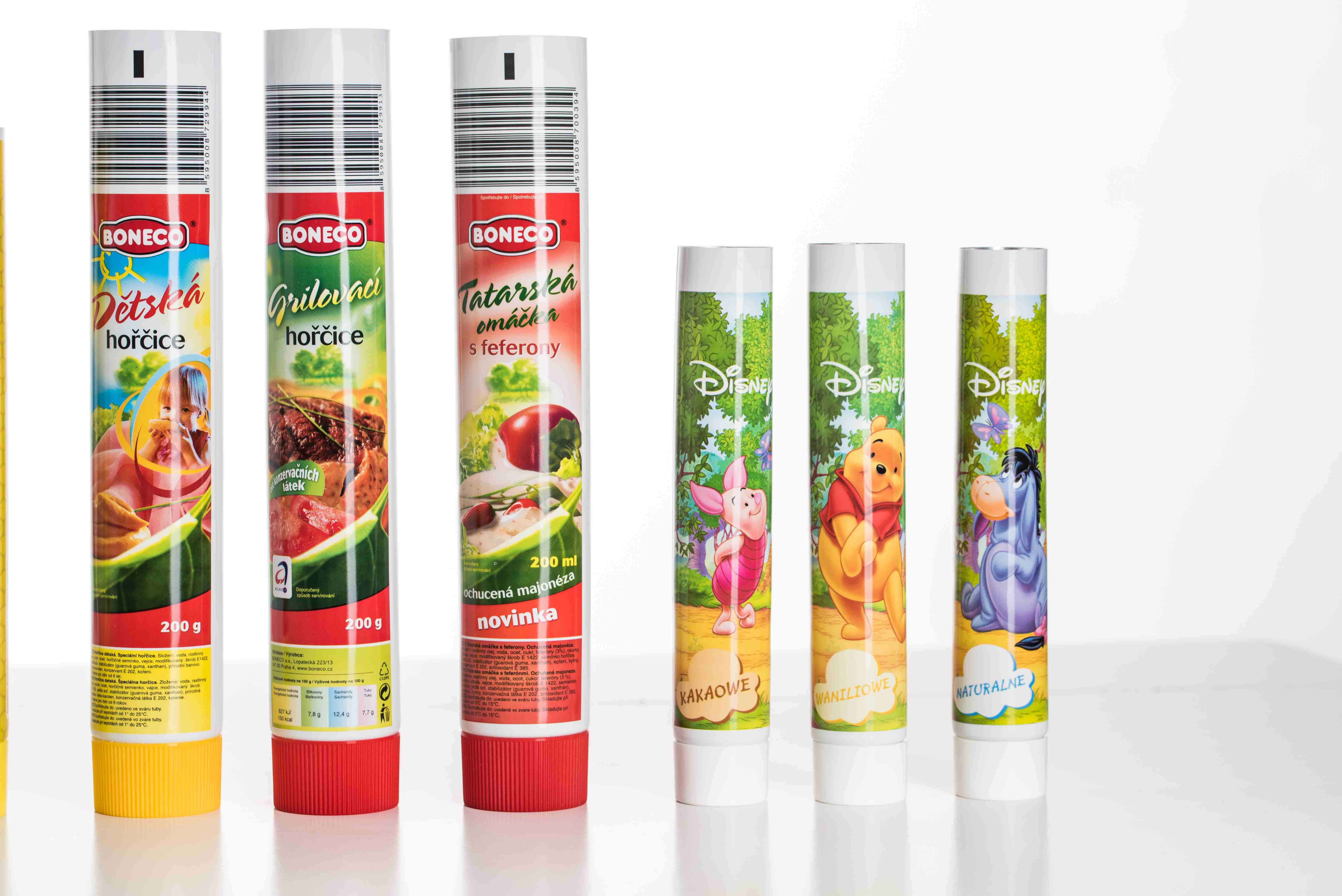 Laminated tubes for food packaging Zálesí Packaging Inc